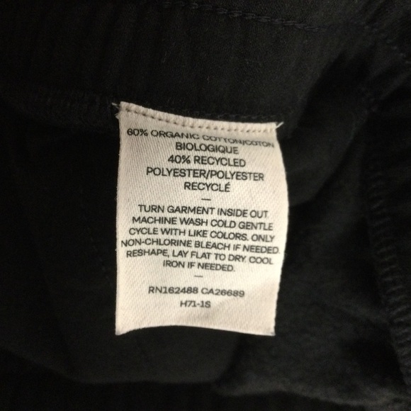 Human Nation Organic Cotton Pecycled Polyester Blend Short Color Black Size M - Picture 4 of 5